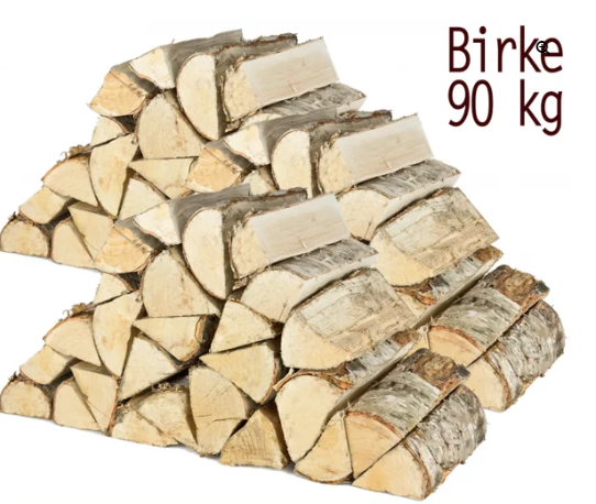 Holz 90 kg Birke Für Ofen Feuerholz Holzscheite Wood